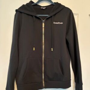 Bebe Black Zip Hoodie